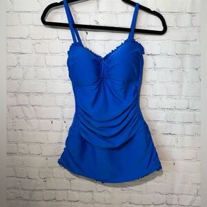 Shore Shapes swimwear size 8 royal blue one piece